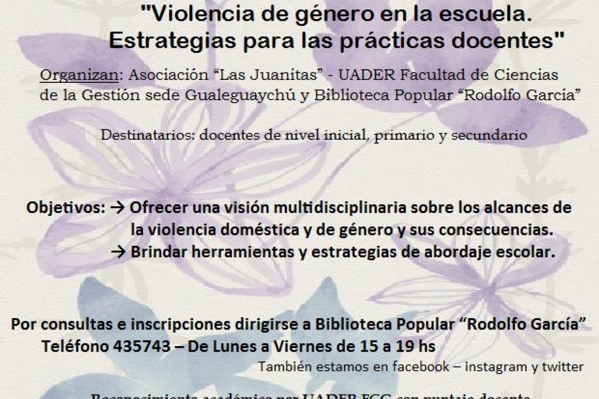Taller sobre violencia de género en la escuela, estrategias para las ...